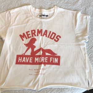 White and red mermaids top